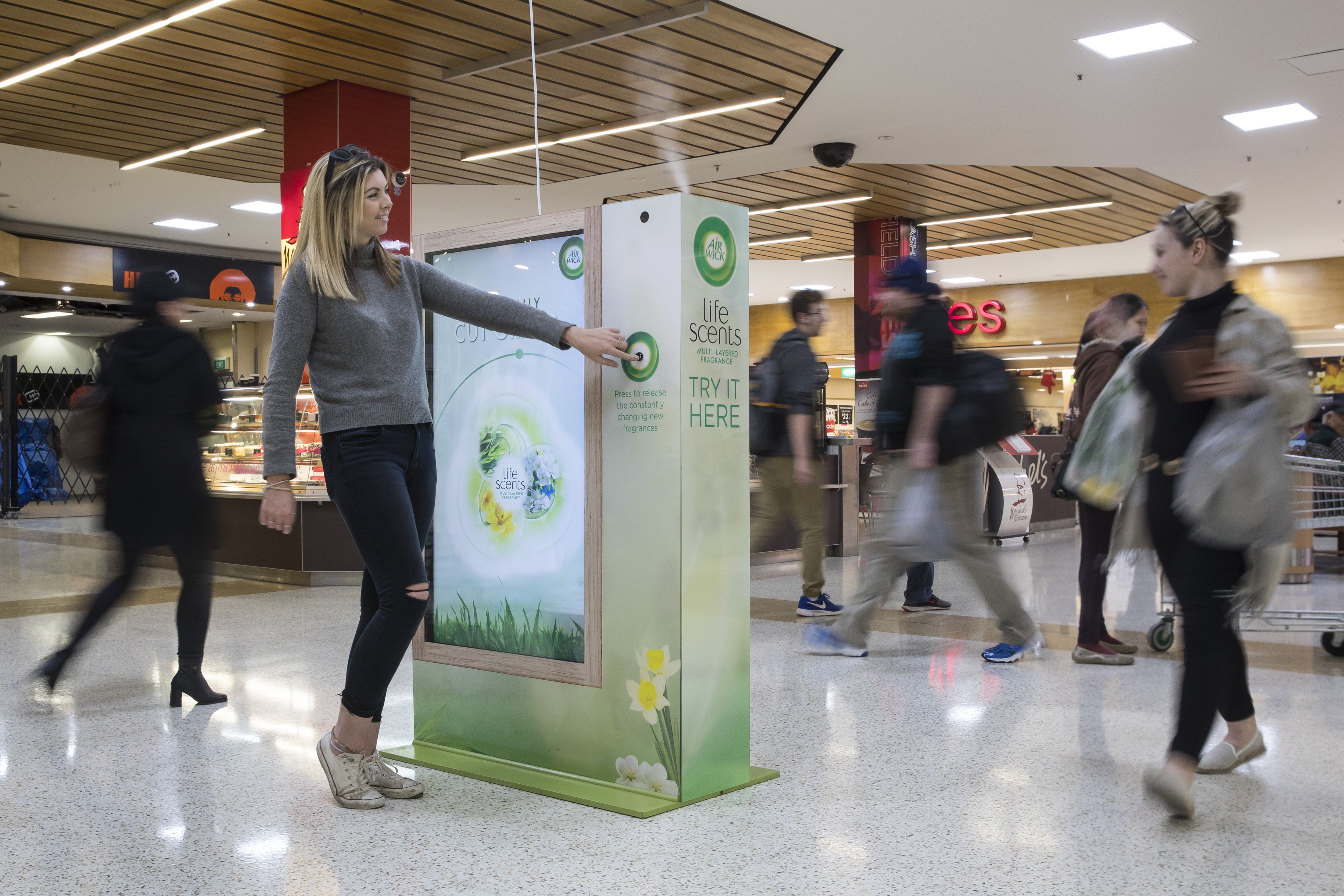 Airwick life scents out of home scented panel experiential marketing