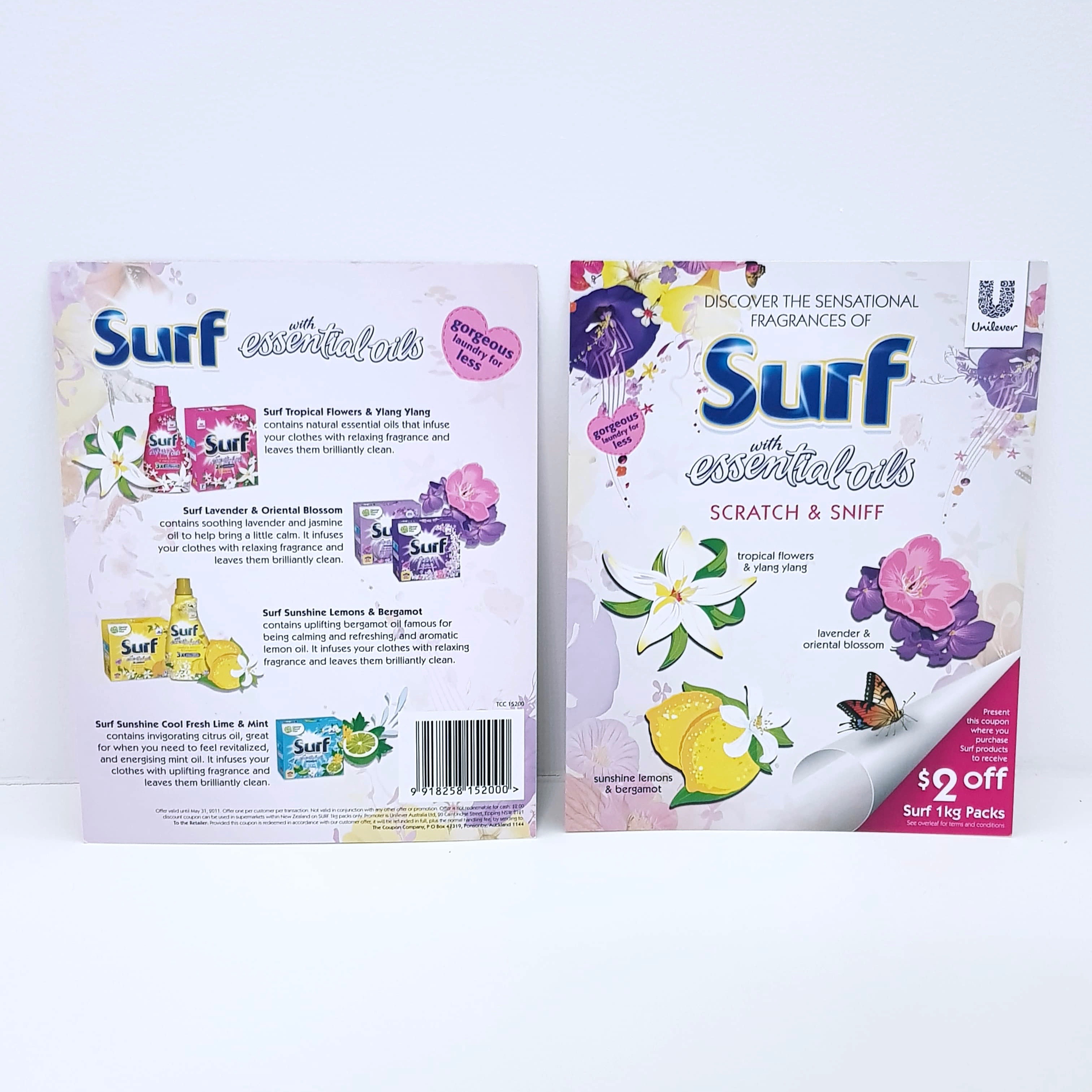 Surf with Essential Oils scented card